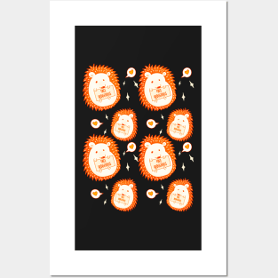 Free Hedgehugs Pattern Posters and Art